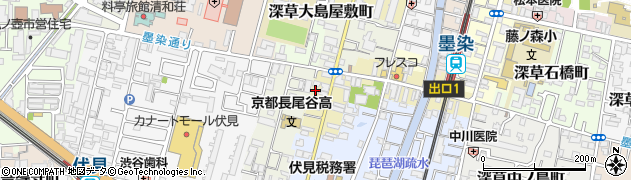 京都府京都市伏見区西桝屋町1051周辺の地図