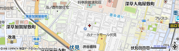 京都府京都市伏見区深草柴田屋敷町20周辺の地図