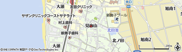 愛知県知多市大草（見内山）周辺の地図