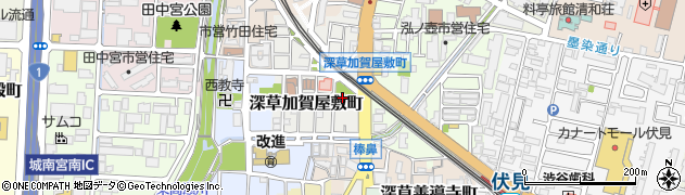 加賀屋敷公園周辺の地図