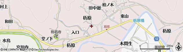 兵庫県川辺郡猪名川町杤原周辺の地図