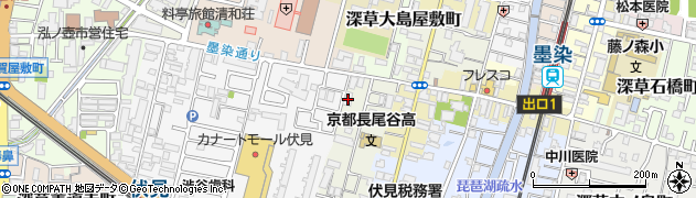 京都府京都市伏見区深草佐野屋敷町6周辺の地図
