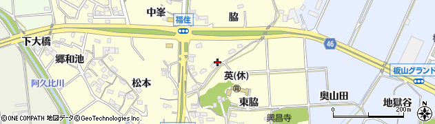 愛知県知多郡阿久比町福住脇44周辺の地図