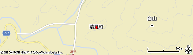 島根県江津市清見町周辺の地図