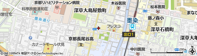 京都府京都市伏見区深草山村町1006周辺の地図