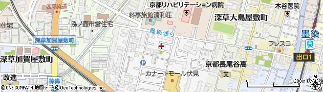 京都府京都市伏見区深草柴田屋敷町3周辺の地図
