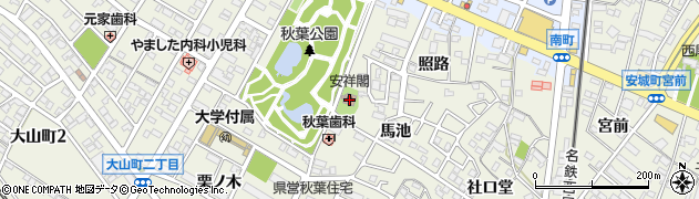 安城市役所　安祥閣周辺の地図
