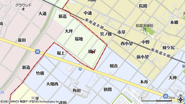 〒446-0016 愛知県安城市山崎町の地図