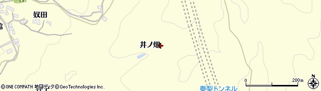 愛知県岡崎市秦梨町（井ノ畑）周辺の地図