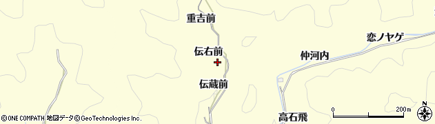 愛知県岡崎市蓬生町（伝右前）周辺の地図
