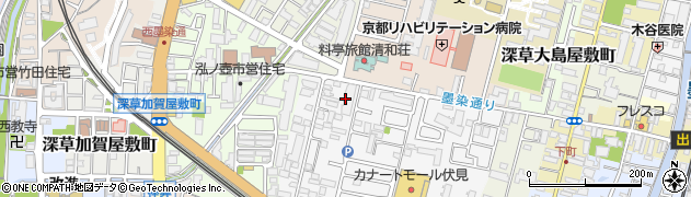 京都府京都市伏見区深草柴田屋敷町8周辺の地図