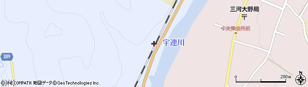 愛知県新城市富栄下り道周辺の地図