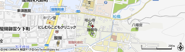 京都府京都市伏見区醍醐落保町周辺の地図