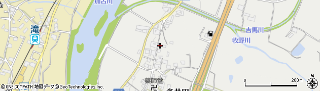 兵庫県加東市多井田582周辺の地図