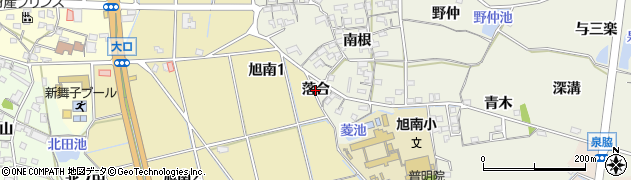 愛知県知多市金沢（落合）周辺の地図