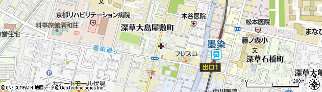京都府京都市伏見区深草山村町1001周辺の地図