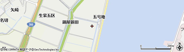 愛知県東浦町（知多郡）生路（五号地）周辺の地図