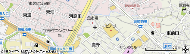 株式会社角建材店岡崎営業所周辺の地図