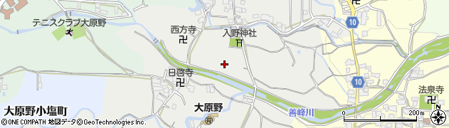 京都府京都市西京区大原野上羽町周辺の地図