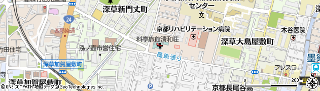 伏見 清和荘周辺の地図