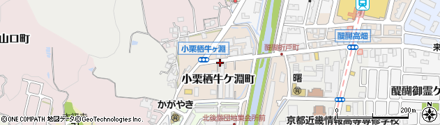 京都府京都市伏見区小栗栖牛ケ淵町周辺の地図