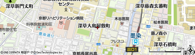 京都府京都市伏見区深草山村町1008周辺の地図