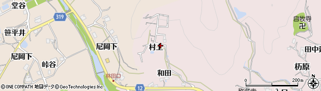 兵庫県猪名川町（川辺郡）杤原（村上）周辺の地図