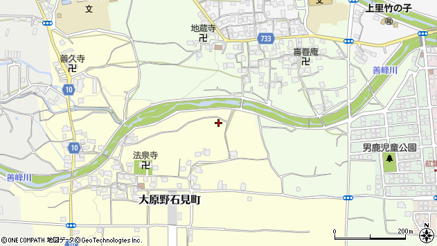 〒610-1128 京都府京都市西京区大原野石見町の地図