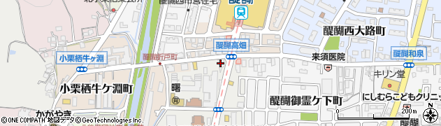 京都中央信用金庫醍醐支店周辺の地図
