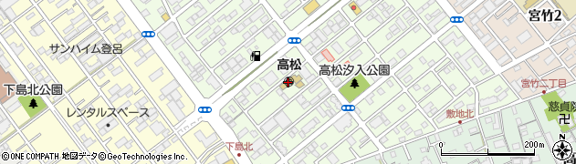 静岡市立　高松こども園周辺の地図