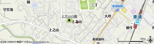 愛知県知多郡東浦町藤江上之山周辺の地図