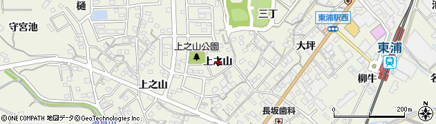 愛知県東浦町（知多郡）藤江（上之山）周辺の地図