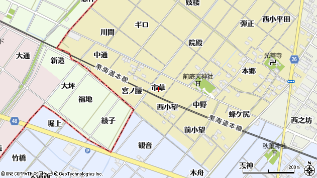 〒444-0939 愛知県岡崎市新堀町の地図