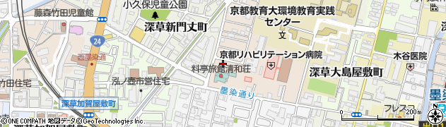 京都府京都市伏見区深草越後屋敷町77周辺の地図