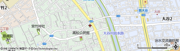 カースタレンタカー静岡高松店周辺の地図