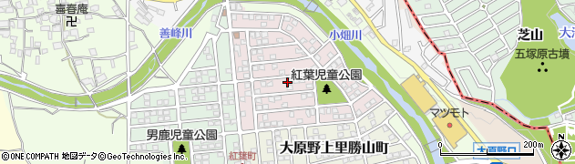 京都府京都市西京区大原野上里紅葉町周辺の地図
