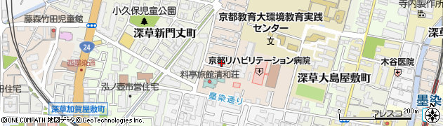 京都府京都市伏見区深草越後屋敷町72周辺の地図