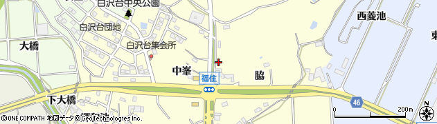 愛知県知多郡阿久比町福住脇115周辺の地図