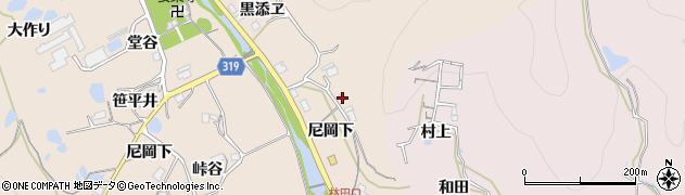 兵庫県川辺郡猪名川町笹尾尼岡下13周辺の地図