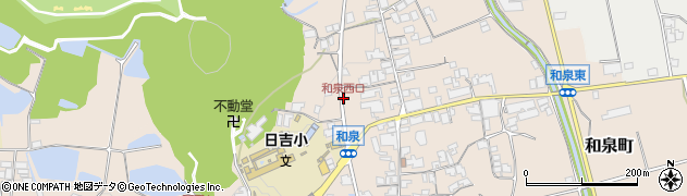和泉西口周辺の地図