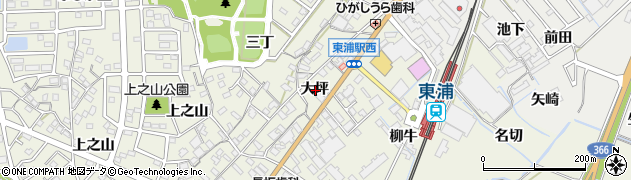 愛知県知多郡東浦町藤江大坪周辺の地図