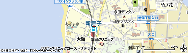 新舞子駅周辺の地図