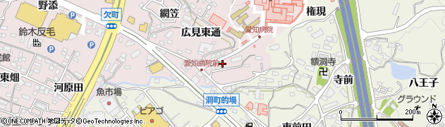 愛知県岡崎市欠町広見東通7周辺の地図