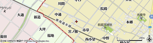愛知県岡崎市新堀町宮ノ腰10周辺の地図