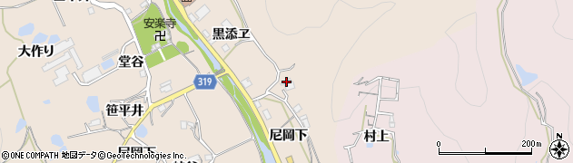兵庫県川辺郡猪名川町笹尾尼岡下14周辺の地図