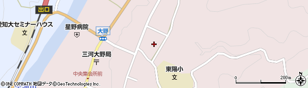 愛知県新城市大野（小林）周辺の地図