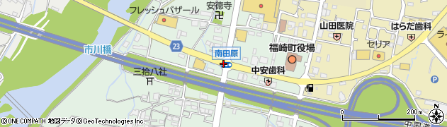 南田原周辺の地図