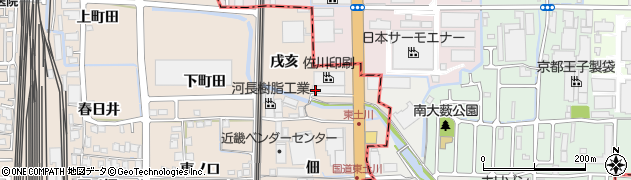 京都府向日市森本町戌亥周辺の地図
