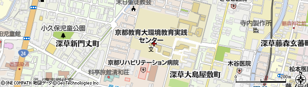 京都府京都市伏見区深草越後屋敷町周辺の地図