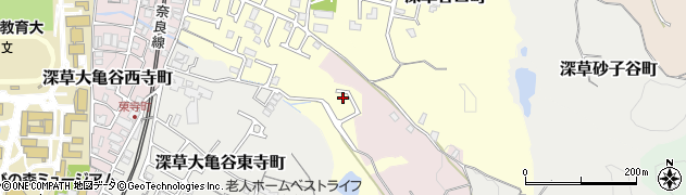 京都府京都市伏見区深草大亀谷大谷町16周辺の地図